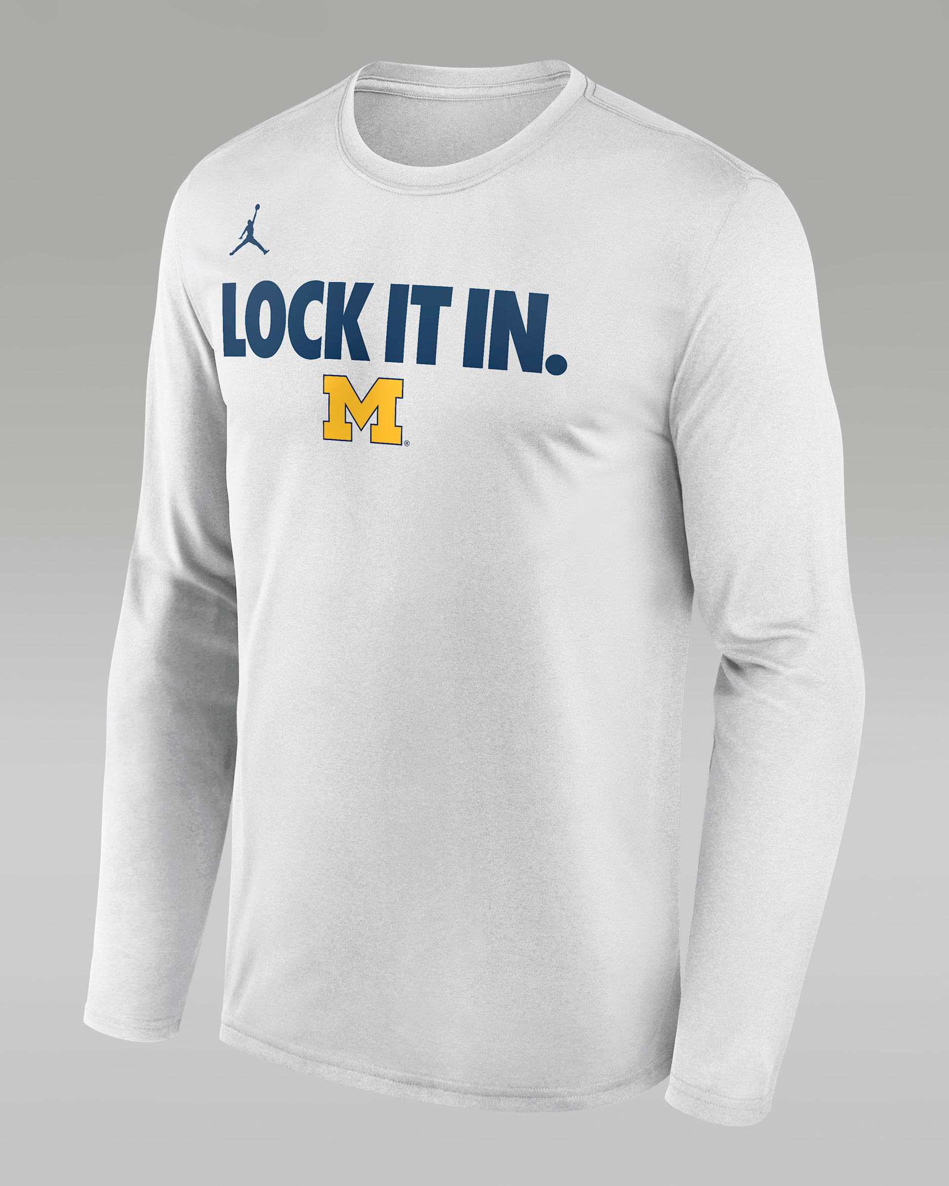 Michigan 2026 On-Court Bench Men's Nike Dri-FIT College Long